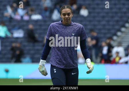 Becky Spencer Tottenham Hotspur FC Women v Leicester City FC Women Adobe Women's FA Cup demi-finale Tottenham Hotspur Stadium 14 avril 2024 Banque D'Images