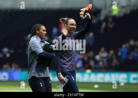 Becky Spencer Tottenham Hotspur FC Women v Leicester City FC Women Adobe Women's FA Cup demi-finale Tottenham Hotspur Stadium 14 avril 2024 Banque D'Images