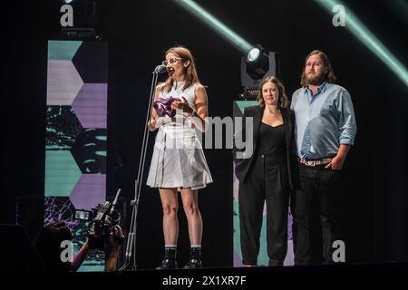 Zahara, lauréat du prix du meilleur artiste, aux MIN Independent Music Awards 2024, Saragosse, Espagne Banque D'Images