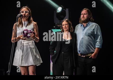 Zahara, lauréat du prix du meilleur artiste, aux MIN Independent Music Awards 2024, Saragosse, Espagne Banque D'Images