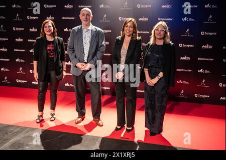 Tapis rouge aux MIN Independent Music Awards 2024, Saragosse, Espagne Banque D'Images