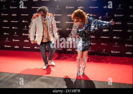 Tapis rouge aux MIN Independent Music Awards 2024, Saragosse, Espagne Banque D'Images