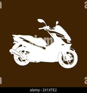 Icône de moto illustration vectorielle conception simple Illustration de Vecteur