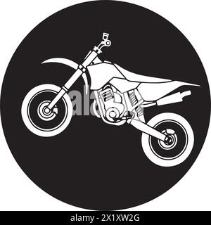 Illustration vectorielle d'icône de motocross conception simple Illustration de Vecteur