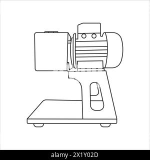 Icône de machine de râpe de noix de coco illustration vectorielle conception de symbole Illustration de Vecteur