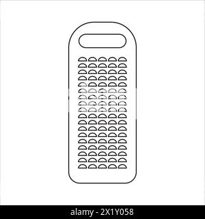 Conception d'illustration vectorielle d'icône de noix de coco râpée à la main Illustration de Vecteur