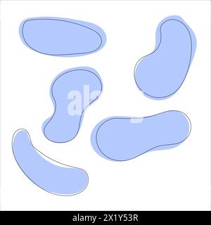 Esquivez les formes abstraites pour le texte Illustration de Vecteur