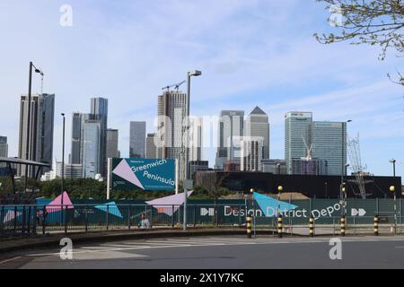 Vue de la ville depuis l'est de Londres Banque D'Images