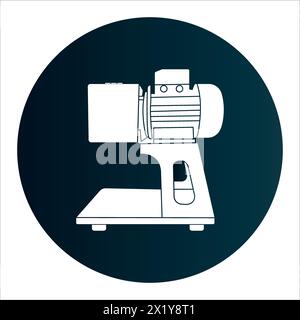 Icône de machine de râpe de noix de coco illustration vectorielle conception de symbole Illustration de Vecteur