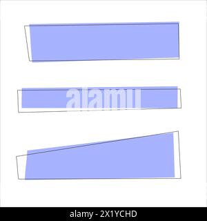 Esquivez les formes abstraites pour le texte Illustration de Vecteur