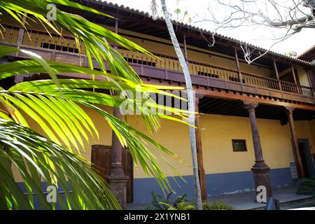 Casa de los Capitanes Generales y Alvarado-Bracamonte, San Cristobal de La Laguna, Tenerife, Canaries, Espagne. Banque D'Images