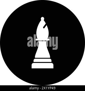 chess bishop logo illustration vectorielle design Illustration de Vecteur