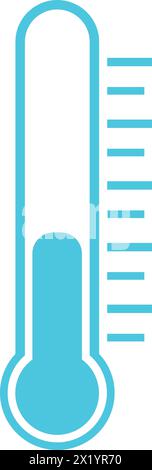 Icône de thermomètre médical avec silhouette de mercure | thermomètre de température vecteur, thermomètre à basse température Illustration de Vecteur