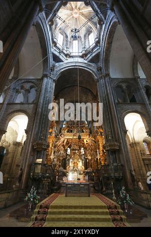 Cathédrale, Saint Jacques de Compostelle, Galice, Espagne, province. Banque D'Images