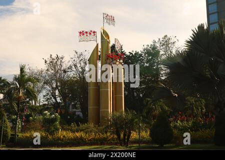 Monument de Bambu Runcing, un point de repère pour la ville des héros, Surabaya Banque D'Images