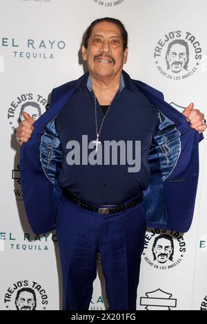 Londres, Royaume-Uni. 18 avril 2024. Danny Trejo assiste à la soirée de lancement VIP Tacos de Trejo au Tacos de Trejo à Notting Hill, Londres. (Photo de Cat Morley/SOPA images/SIPA USA) crédit : SIPA USA/Alamy Live News Banque D'Images