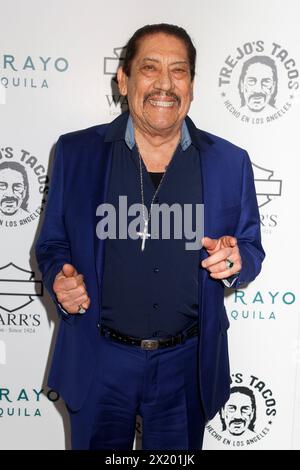 Londres, Royaume-Uni. 18 avril 2024. Danny Trejo assiste à la soirée de lancement VIP Tacos de Trejo au Tacos de Trejo à Notting Hill, Londres. (Photo de Cat Morley/SOPA images/SIPA USA) crédit : SIPA USA/Alamy Live News Banque D'Images