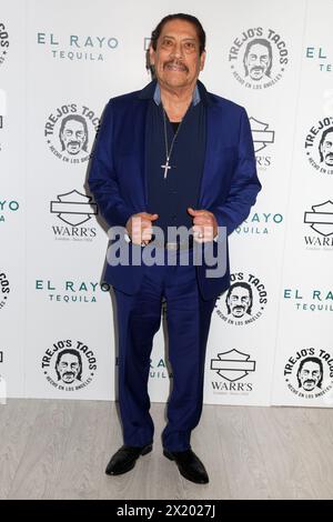 Londres, Royaume-Uni. 18 avril 2024. Danny Trejo assiste à la soirée de lancement VIP Tacos de Trejo au Tacos de Trejo à Notting Hill, Londres. Crédit : SOPA images Limited/Alamy Live News Banque D'Images