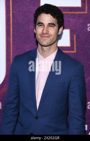 New York, États-Unis. 18 avril 2024. Darren Criss assiste à la soirée d'ouverture 'Suffs', la comédie musicale à Broadway au Music Box Theatre, New York, NY, le 18 avril 2024. (Photo par Anthony Behar/Sipa USA) crédit : Sipa USA/Alamy Live News Banque D'Images