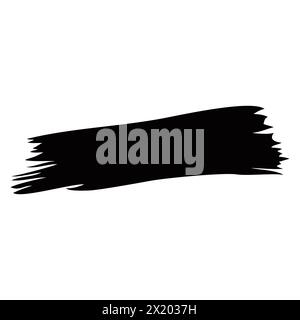 Coup de pinceau. Pinceau vectoriel, modèle de coup de pinceau. Elément de dessin grunge. Bannière de texture Distress sale. Objets peints grungy Illustration de Vecteur