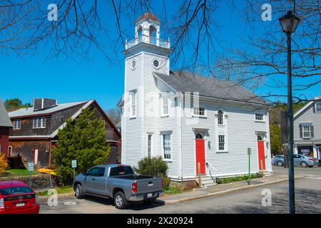 Seaside No.1 caserne de pompiers historique au 14 Church Street dans le centre-ville historique de Manchester-by-the-Sea, Cape Ann, Massachusetts ma, États-Unis. Banque D'Images