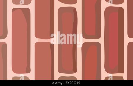 Fond de mur de briques simple avec zone d'espace de copie. Convient pour affiche et bannière Illustration de Vecteur