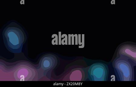 Fond abstrait en couleur esthétique avec zone d'espace de copie. Convient pour affiche et bannière Illustration de Vecteur