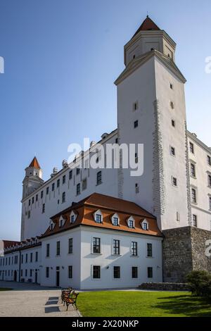 Vue extérieure du château de Bratislava, Bratislava, Bratislava, Slovaquie, Europe Banque D'Images