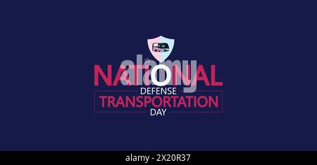 Célébrez la Journée des transports de la Défense nationale Design d'illustration haut de gamme Illustration de Vecteur