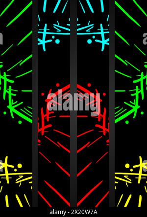 Couverture colorée Illustration de Vecteur