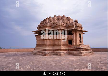 Temple SAS Bahu, complexe fort, Gwalior, Madhya Pradesh, Inde Banque D'Images