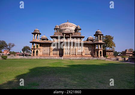 Tombe de Mohammad Ghaus, Gwalior, Madhya Pradesh, Inde Banque D'Images