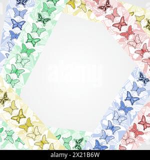 Cadre coloré Illustration de Vecteur