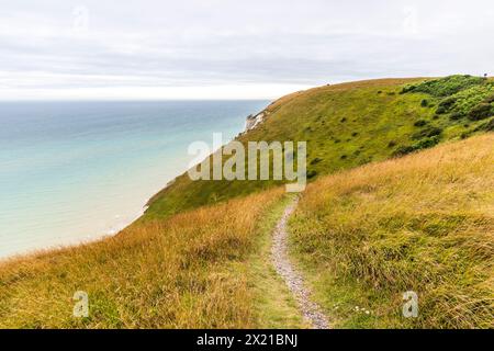 Côte anglaise près d'Eastbourne, West Sussex, Angleterre, Royaume-Uni Banque D'Images