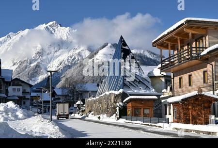 Musée à Pertisau sur le lac Achensee, hiver au Tyrol, Autriche Banque D'Images