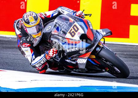 TT circuit Assen : Michael van der Mark lors du premier entraînement de la Superbike. ANP / HOLLANDSE HOOGTE / MARCEL JURIAN DE JONG pays-bas OUT - belgique OUT Banque D'Images