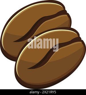 Illustration vectorielle de grains de café Illustration de Vecteur