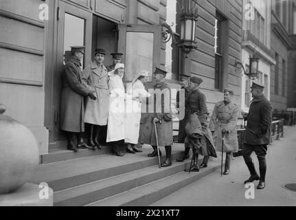 Bienvenue à Lafayette House, entre 1918 et 1920. Lafayette House, une maison de convalescence pour soldats vétérans et marins au 112 West 59th Street (Central Park South), New York City. Il a ouvert en octobre 1918 dans l'ancienne maison Deutscher Verein. Banque D'Images