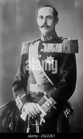 Roi de Norvège en uniforme, Karl Anderson photo, 1912. Banque D'Images