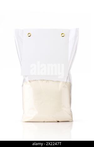 emballage de fond blanc isolé de sucre Banque D'Images