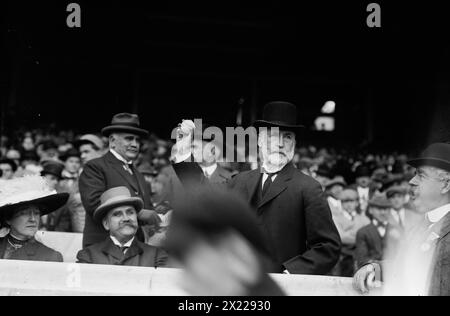 Gov. Foss & amp ; maire Gaynor, Polo Grounds, 1912. Banque D'Images