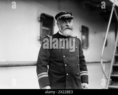 Capitaine Poncelet de SS France, entre c1910 et c1915. Banque D'Images