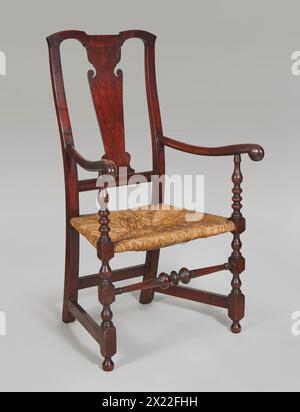 Fauteuil de transition Queen Anne, c1750-80. Banque D'Images