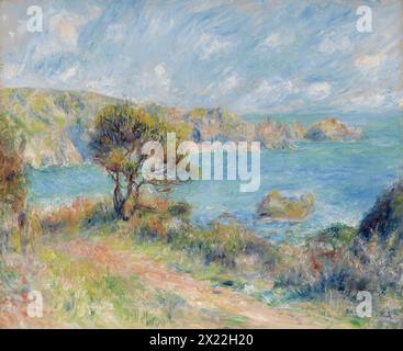 Vue à Guernesey, 1883. Banque D'Images