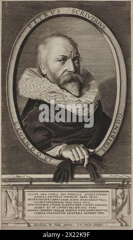 Portrait de Petrus Scriverius, 1626. Banque D'Images