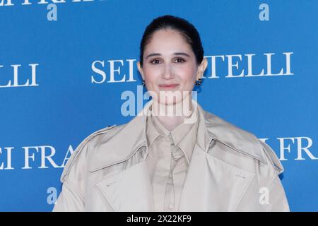 News - Photocall Sei Fratelli Linda Caridi pendant le Photocall du film SEI FRATELLI, 19 avril 2024 au Cinema Barberini, Rome, Italie Copyright : xcxEmanuelaxVertolli/SportReporterx/xLiveMediax LPN 1316636 Banque D'Images