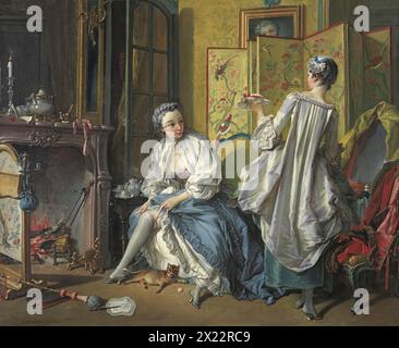 La toilette, 1742. Banque D'Images