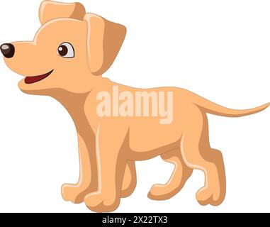 Illustration vectorielle chiot mignon Illustration de Vecteur