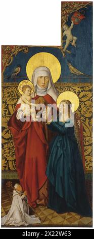 Sainte Anne avec Vierge à l'enfant et un donateur (aile gauche extérieure), 1515. Banque D'Images