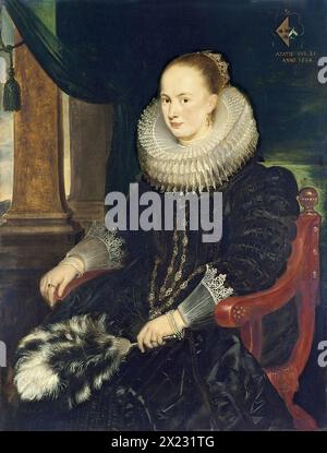 Portrait d'Antonia Canis, 1624. Banque D'Images